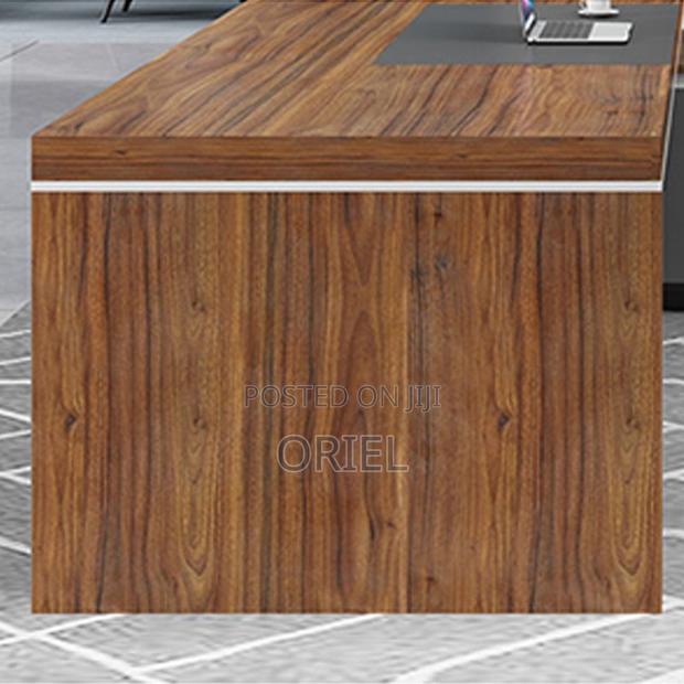 Executive Office Desk : 200mm Executive L-Shaped Office Table - thumbnail 8