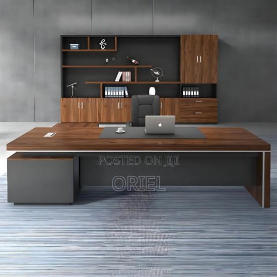 Executive Office Desk : 200mm Executive L-Shaped Office Table - thumbnail 11