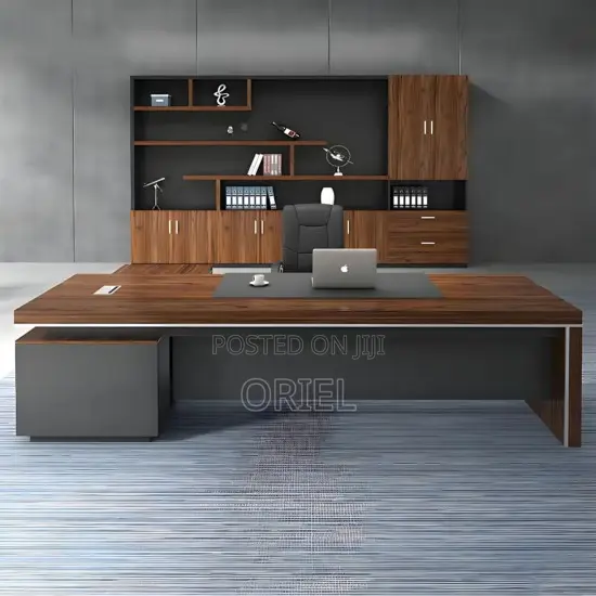 Executive Office Desk : 200mm Executive L-Shaped Office Table