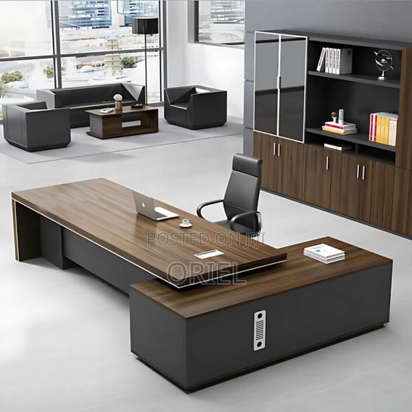 Executive Office Desk : 200mm Executive L-Shaped Office Table - thumbnail 13