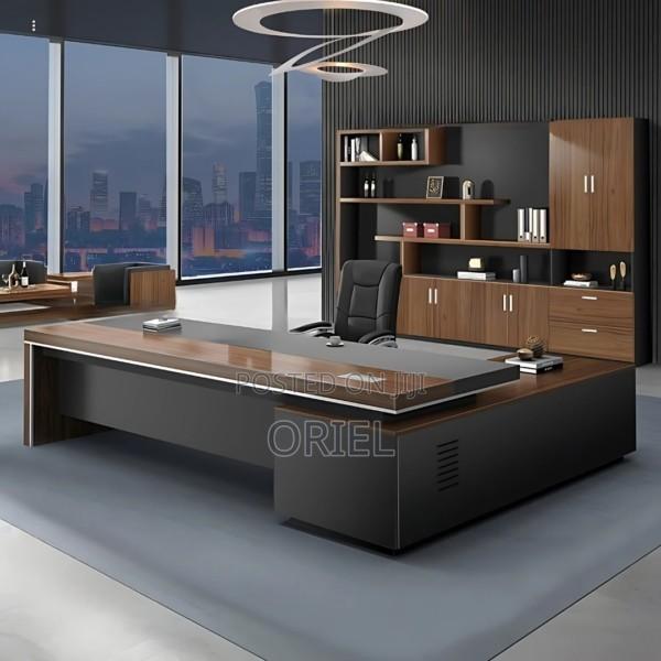 Executive Office Desk : 200mm Executive L-Shaped Office Table - thumbnail 14