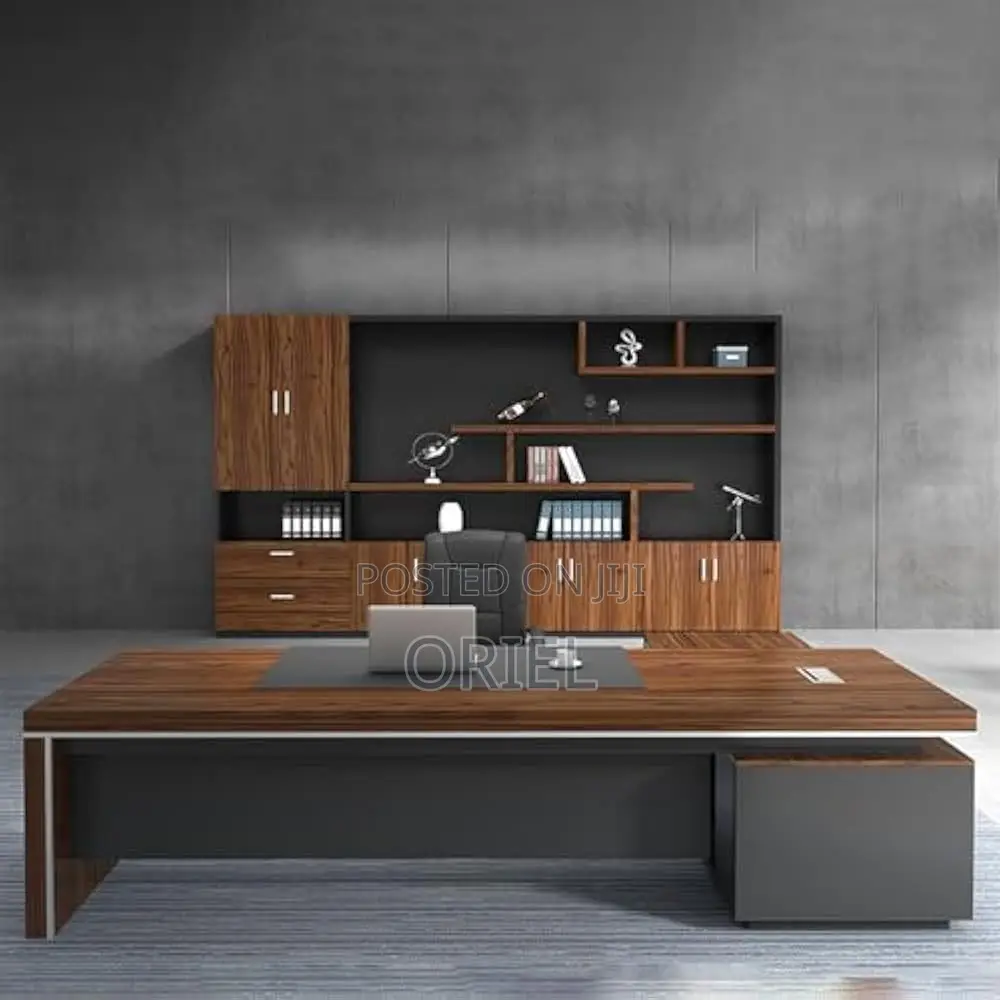 Executive Office Desk : 200mm Executive L-Shaped Office Table
