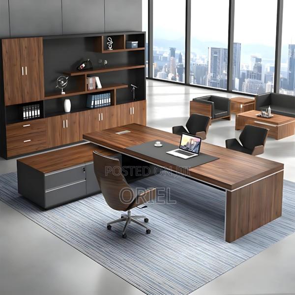 Executive Office Desk : 200mm Executive L-Shaped Office Table - thumbnail 17