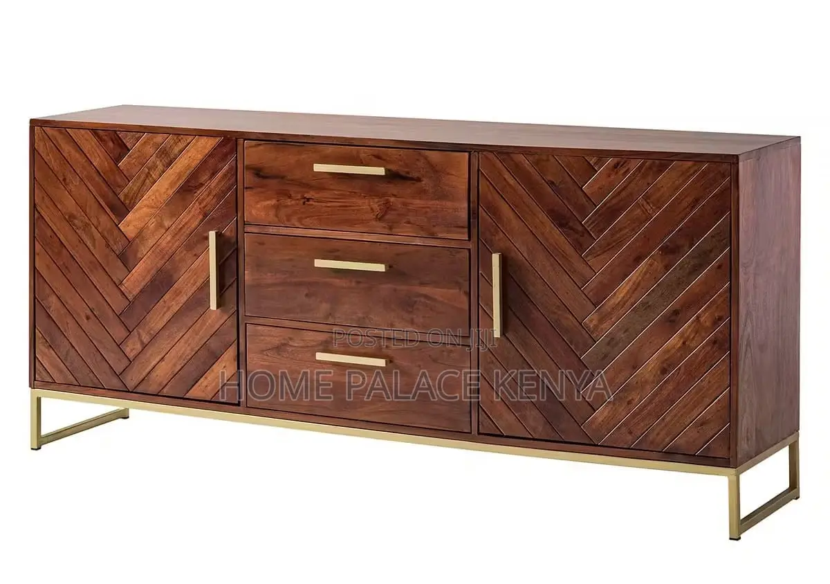 Tv Cabinet: Modern Solid Mango Wood Sideboard Cabinet