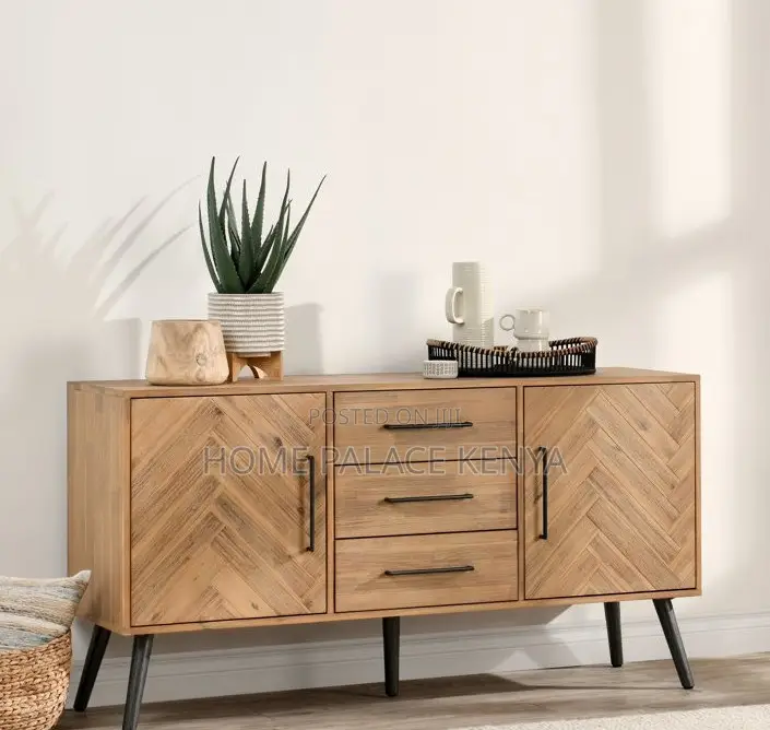 Tv Cabinet: Modern Solid Mango Wood Sideboard Cabinet