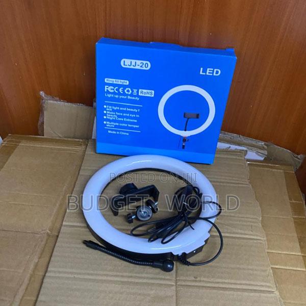 Led 18 Inch Photography Ring Light With Triple Smartphone Holders