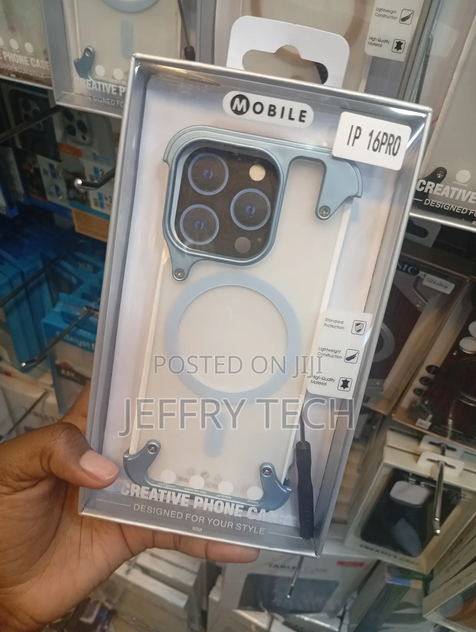 Mobile Brand Metallic Frameless Case Designed for the iPhone 16 Pro
