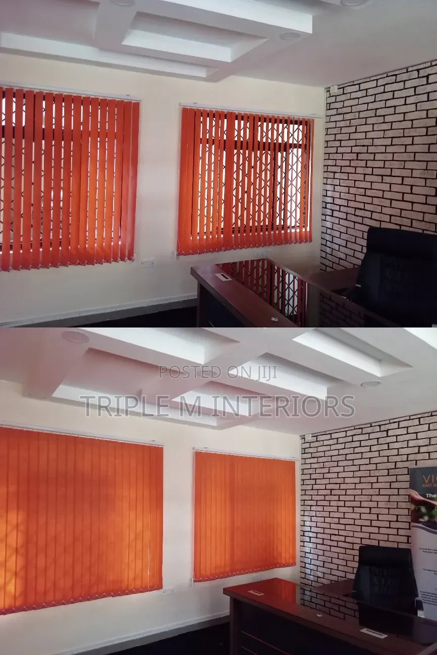 Semi-Sheer Verticals for a Soft Office Glow