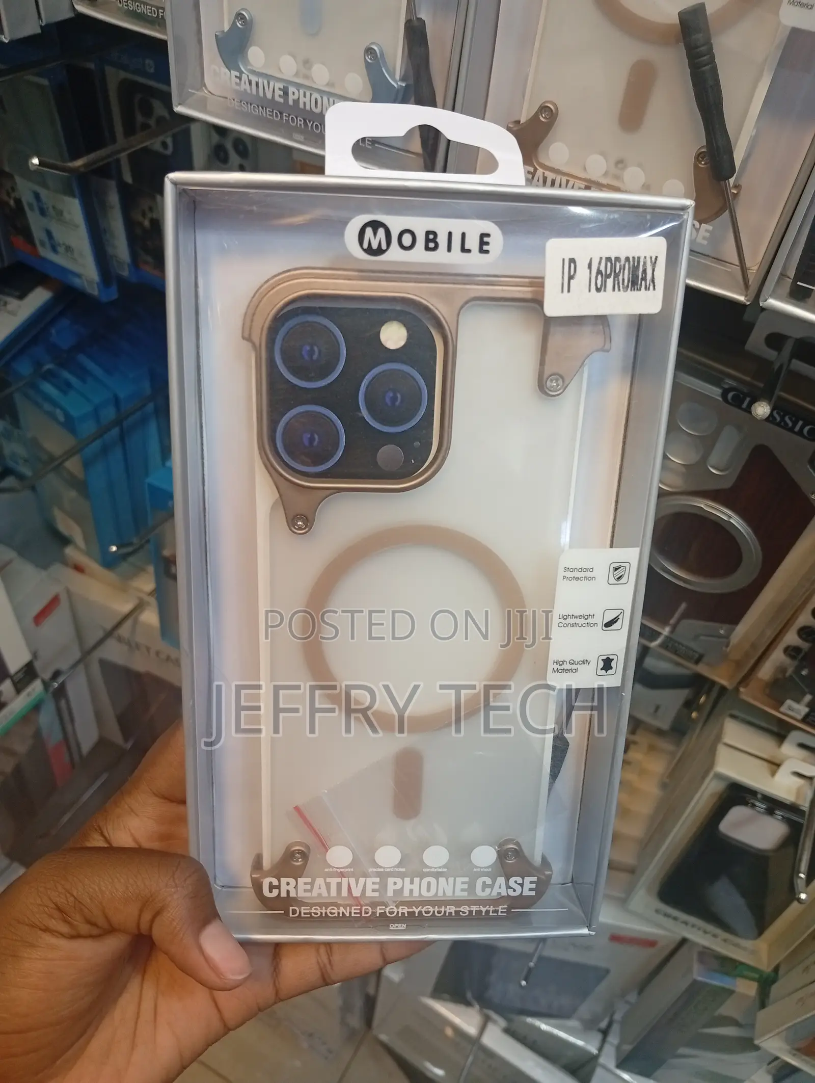 Creative Phone Case Metallic Bezel Phone Cases With Magsafe
