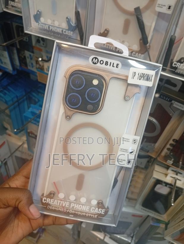 Creative Phone Case Metallic Bezel Phone Cases With Magsafe - thumbnail 2