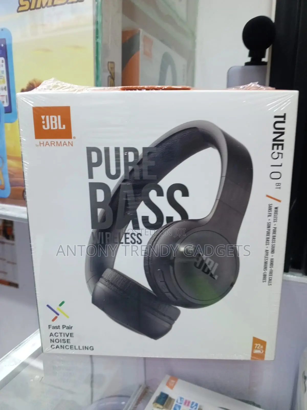 JBL Tune 510bt Wireless Bluetooth Headphones Pure Bass