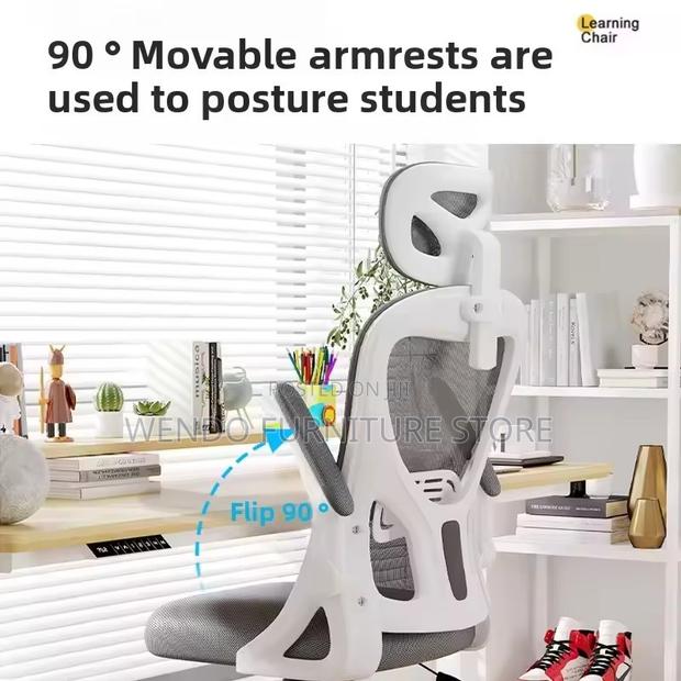 Office Chairs; Ergonomic High Backrest Aero-Flexxy Office Chairs - thumbnail 8