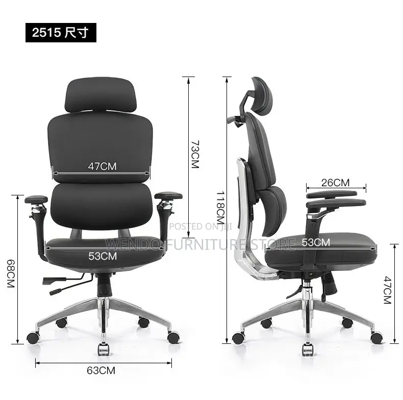 Office Chairs; Orthopedic Office Chairs With High Backrest