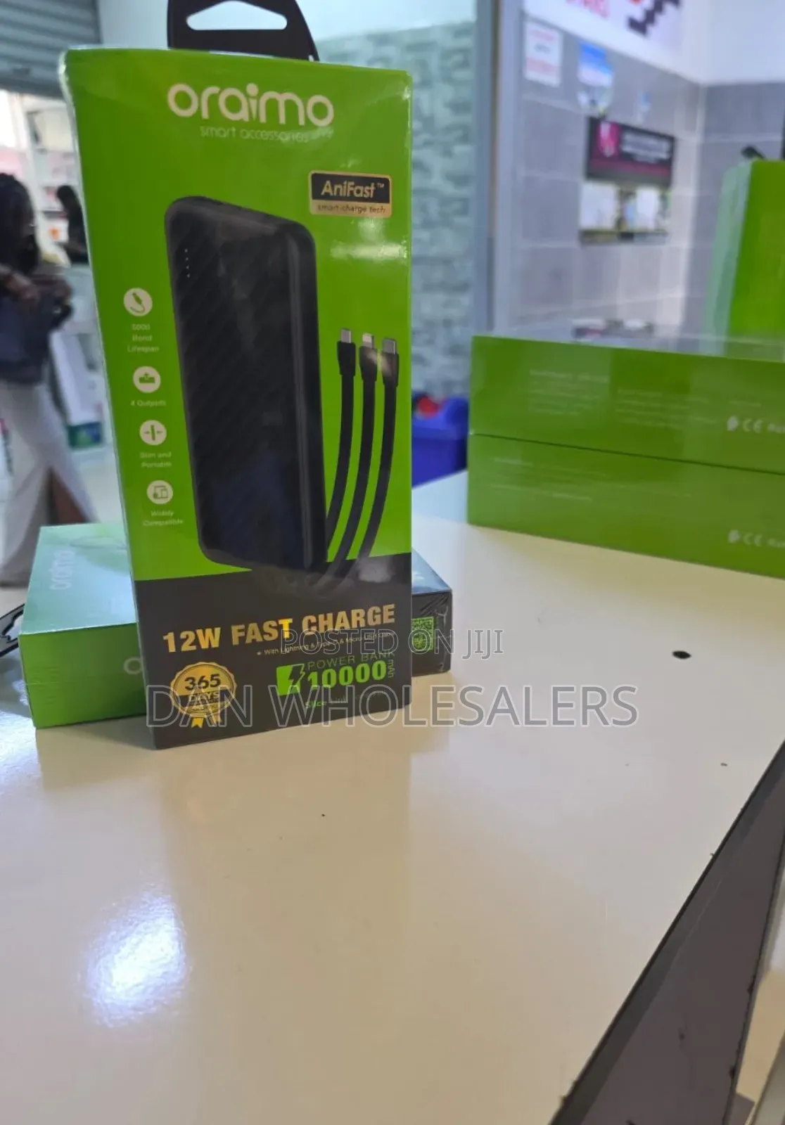 Oraimo 10000mah Built-in Cable Bank