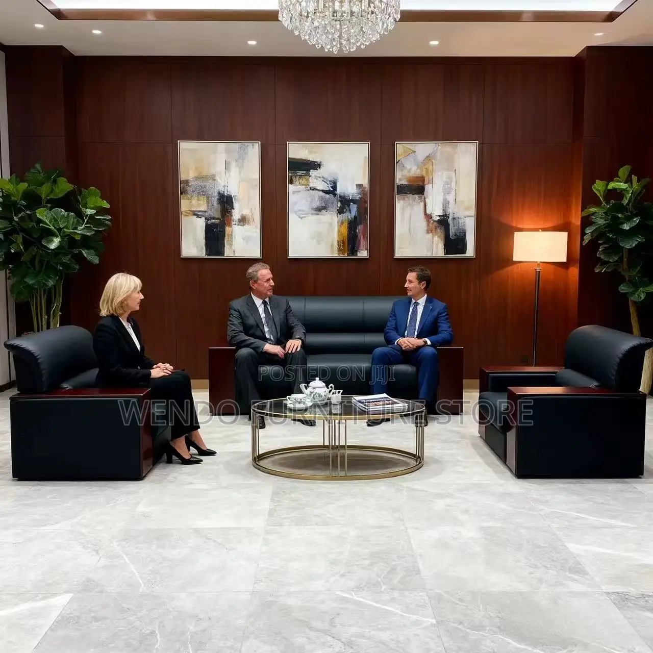 Office Sofa; Five Seaters Executive Reception Meeting Sofa Set