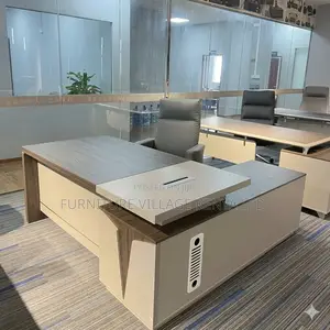 1.6 Meters Imported Gray Wood L-Shaped Table