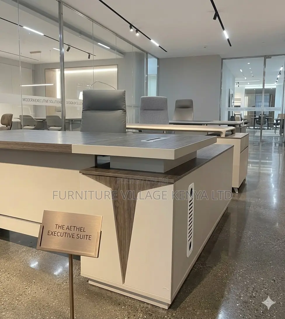 1.6 Meters Imported Gray Wood L-Shaped Table