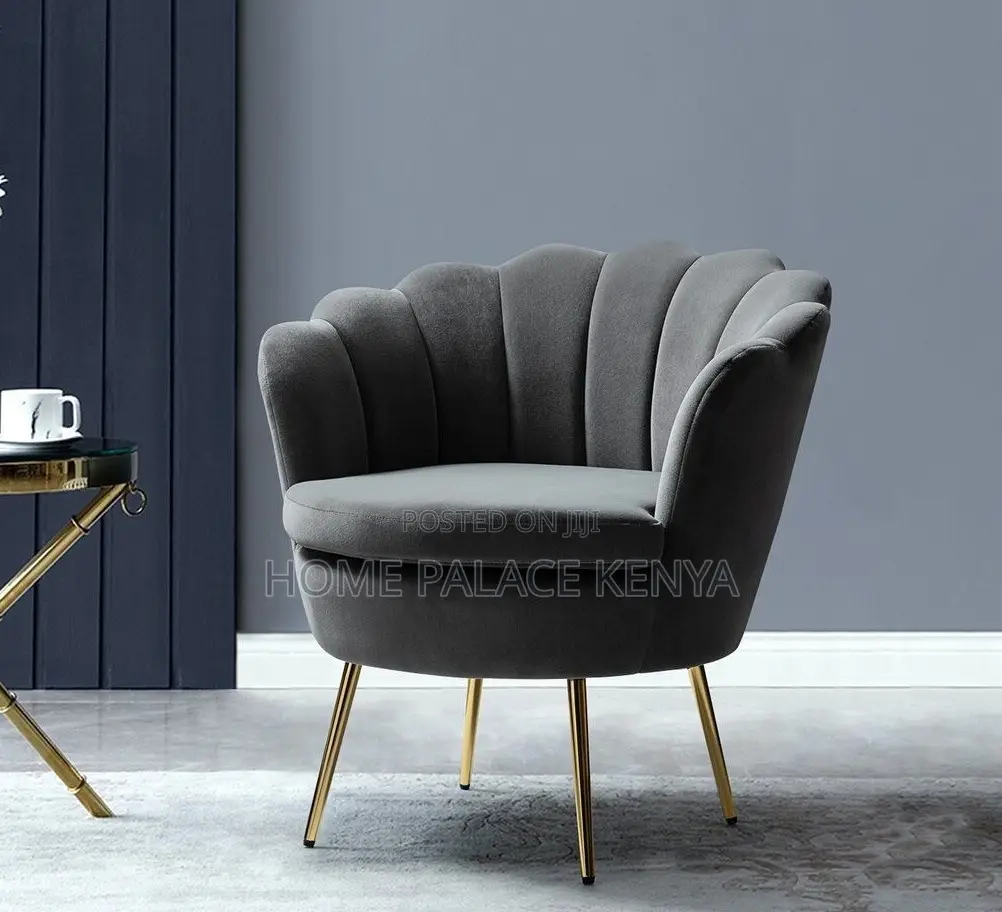 Makeup Chair: Premium Upholstered Vanity Chair With Metal Legs