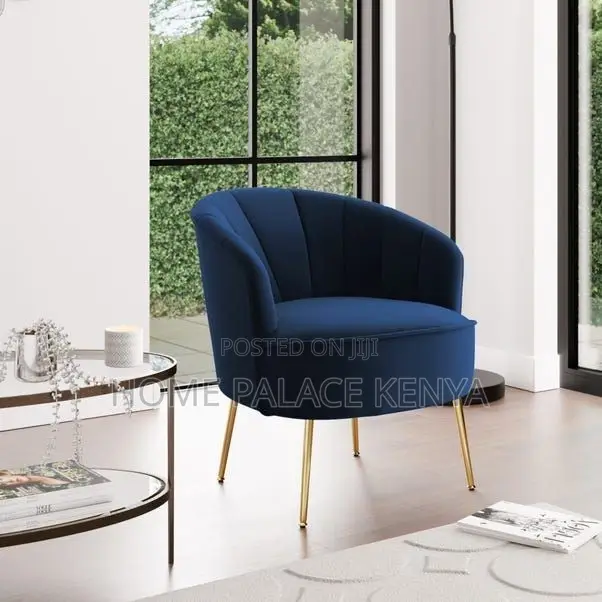Makeup Chair: Premium Upholstered Vanity Chair With Metal Legs