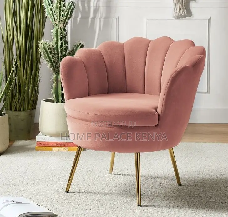 Makeup Chair: Premium Upholstered Vanity Chair With Metal Legs