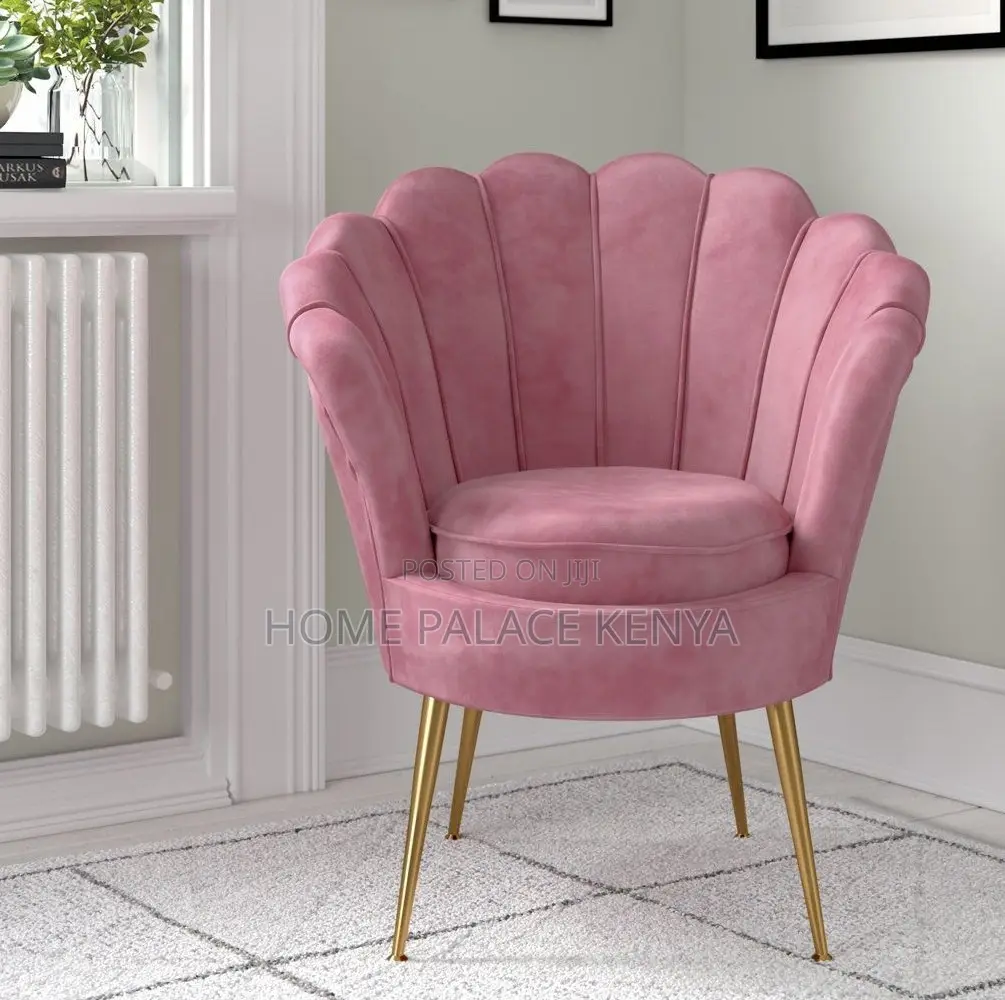 Makeup Chair: Premium Upholstered Vanity Chair With Metal Legs