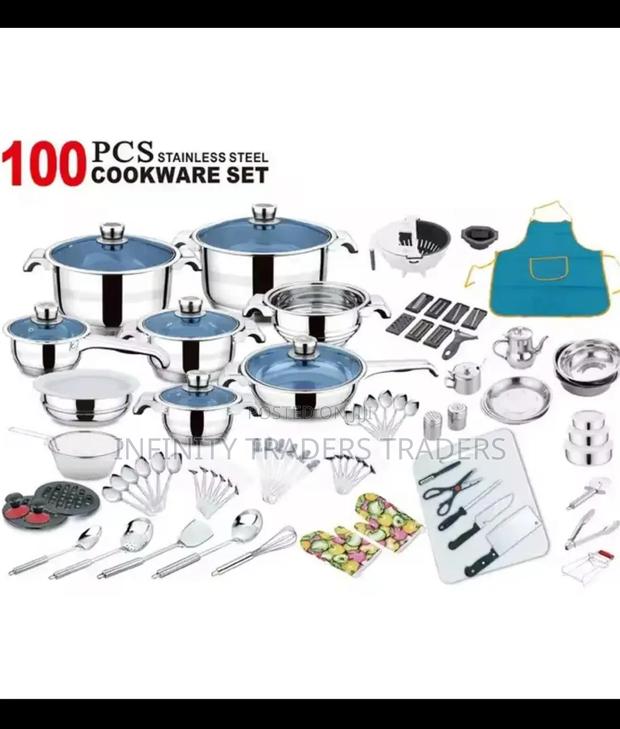 100 PCS Cookware Stainless Steel