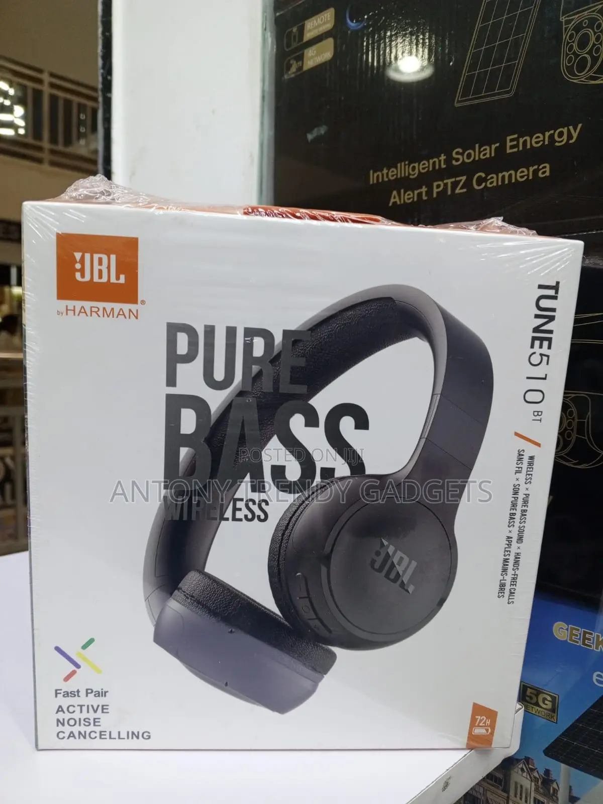 JBL Tune 510bt Pure Bass Wireless on-Ear Headphones