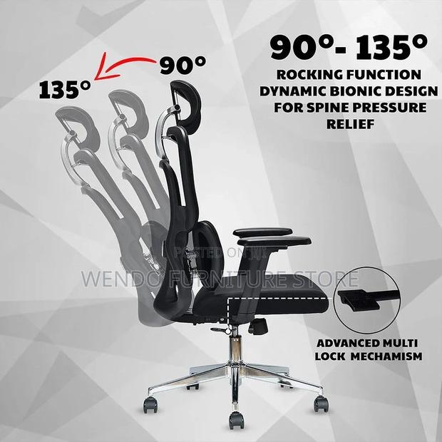 Office Chairs; Orthopedic High Backrest Neemix Office Chairs - thumbnail 5