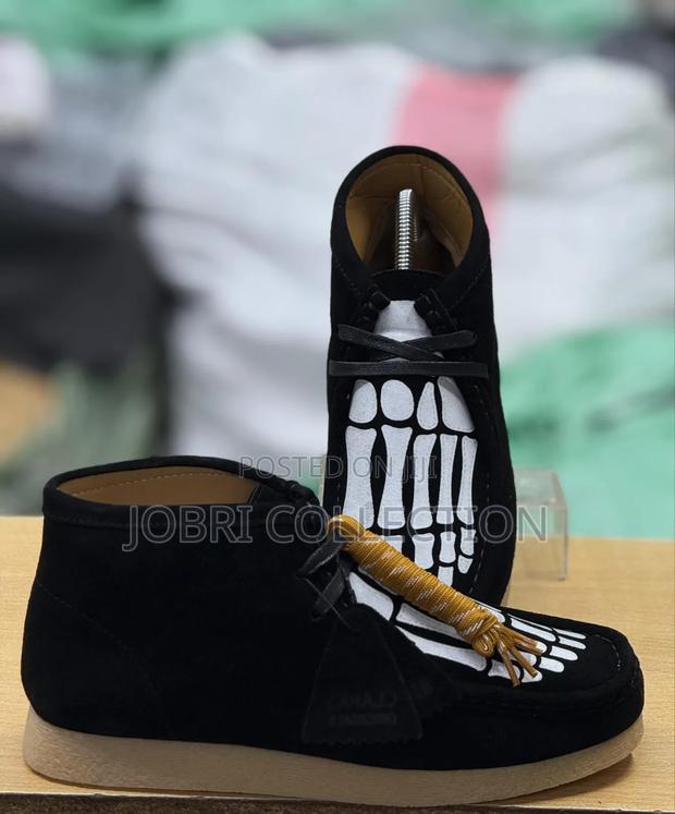 High Cut Clarks Skeleton Boots - main view