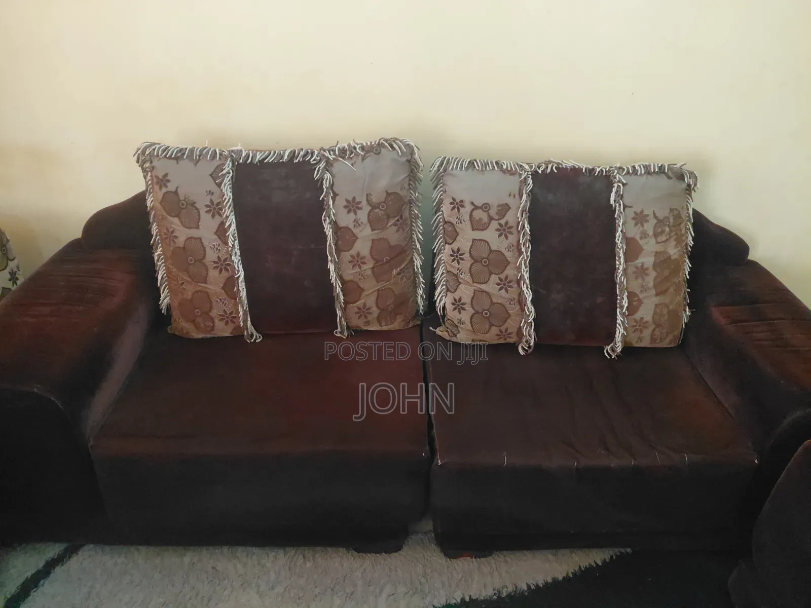 New 9 Seater Suede Sofa Seats