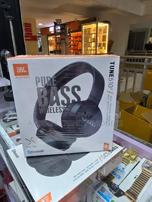 JBL 510bt Pure Bass Wireless Foldable Headphones Black