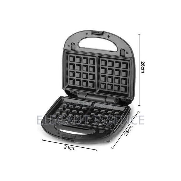 3in1 Multi Snack Maker,Detachable Sandwich Making Plates - thumbnail 4