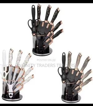 Marble Knives Set 9ps