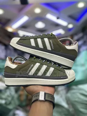 Green White Adidas Superstar Og Sneakers