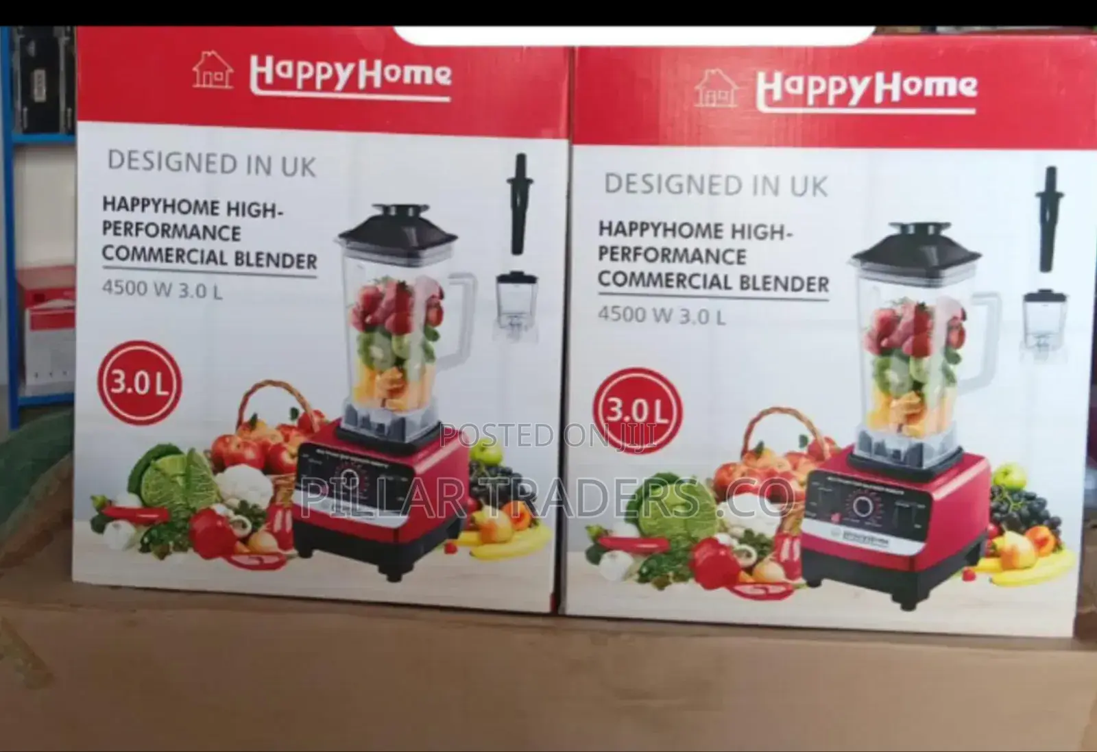 Happy Home Commercial Blender 3l – 4500w Heavy Duty Processor