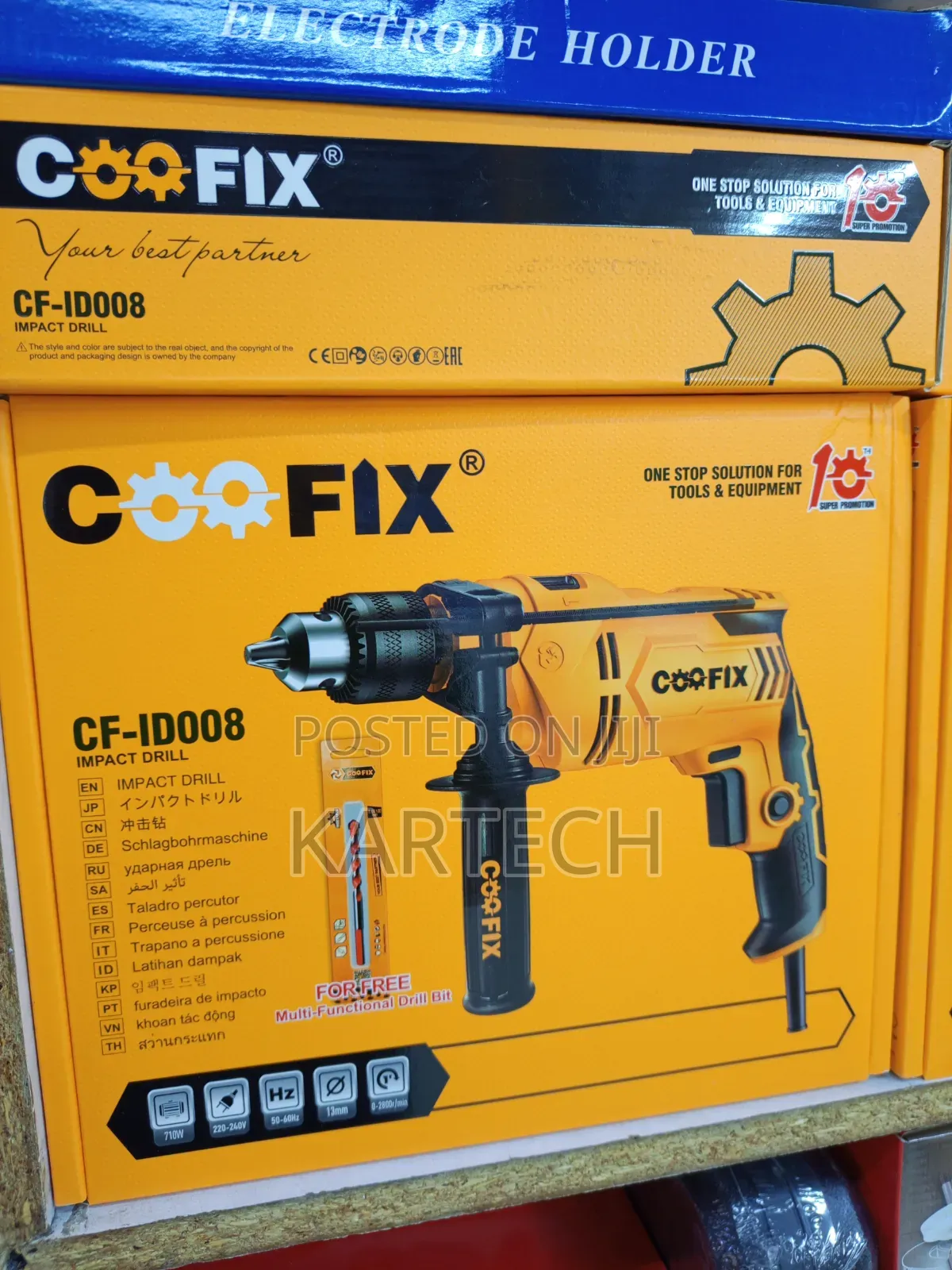 Coofix Cf-Id008 Electric Impact Drill 220-240v, 710w Corded Drill