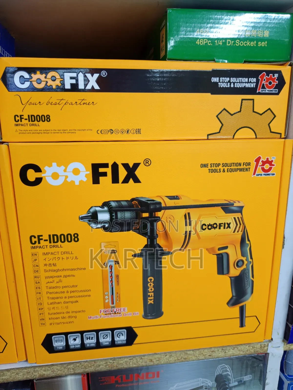 Coofix Cf-Id008 Electric Corded Impact Drill 220-240v, 710w