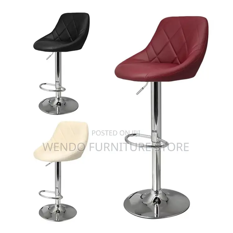Barstools; Adjustable Leather Home Kitchen Resting Barstools