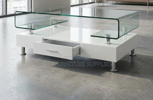 Tempered Glass Coffee Table for Office - main view