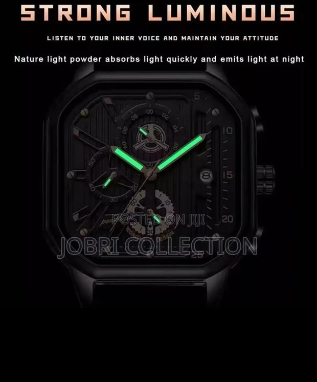 Poedagar Chronograph Black Gents Watch - thumbnail 2