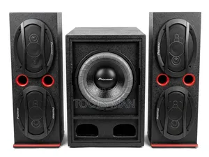 Pioneer Custom Subwoofer and Tower Speaker Set - Powerful Bass.