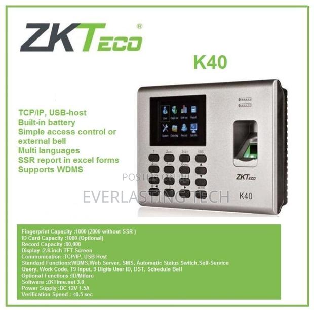 Zkteco Zk Biometric Time Attendance Terminal - thumbnail 2