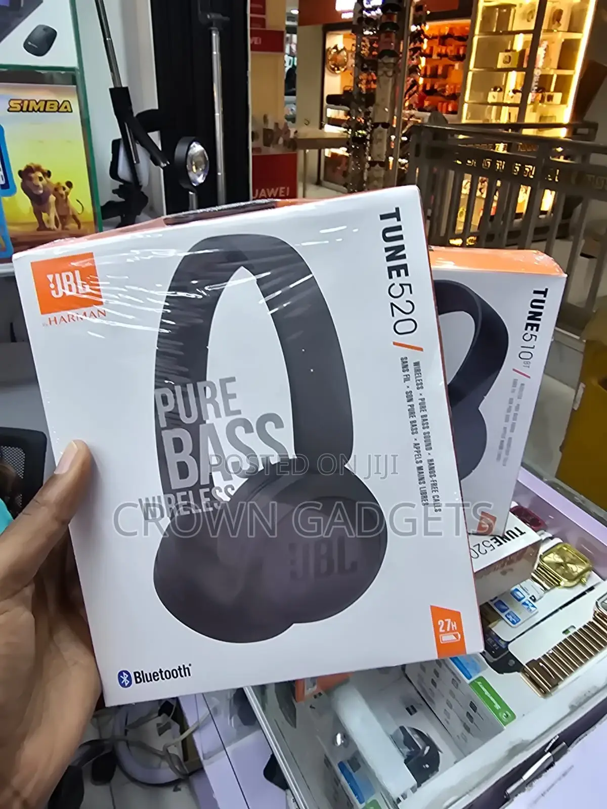 JBL Tune 520 Wireless Headphones Long Battery Life
