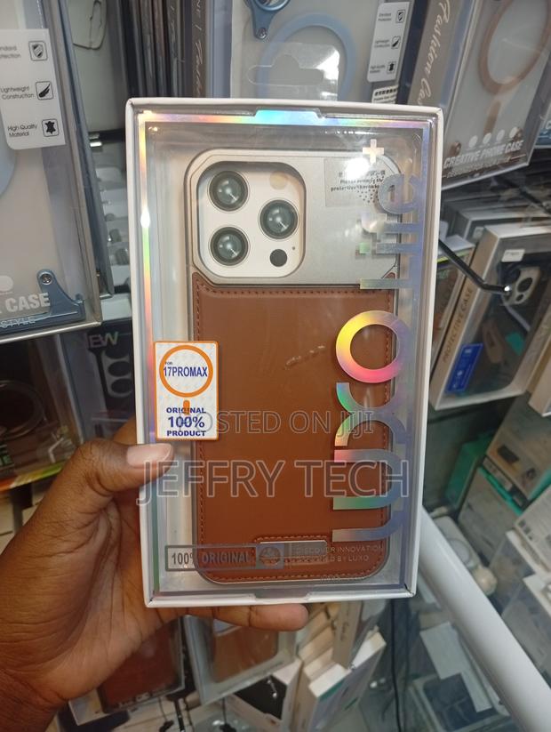 Brown Leather Protective Phone Case Designed for an iPhone Pro Max