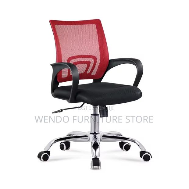 Office Chairs; Clerical Mid Backrest Ergonomic Fabric Office Chairs - thumbnail 3