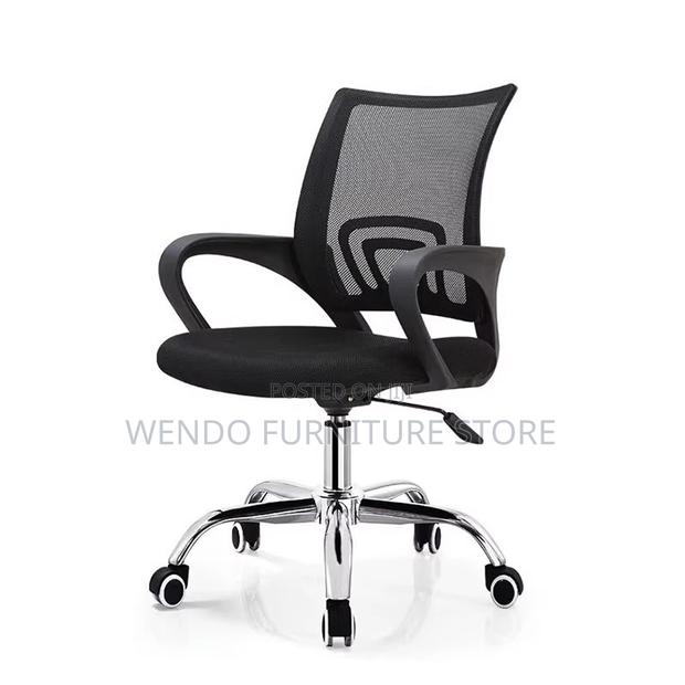 Office Chairs; Clerical Mid Backrest Ergonomic Fabric Office Chairs - thumbnail 6