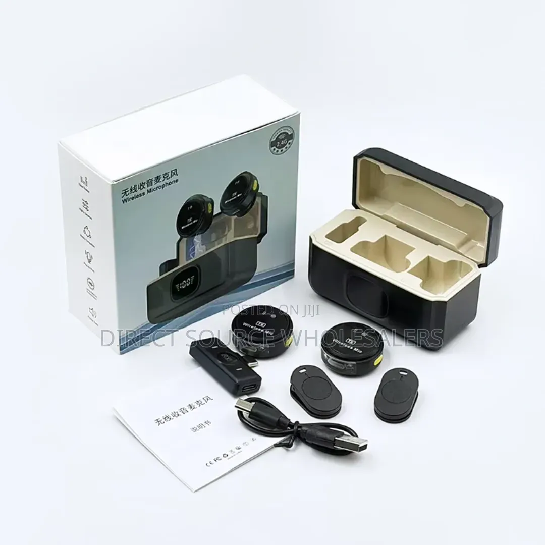 Q8 Dual Wireless Lavalier Microphone for Youtube Tiktok Live.