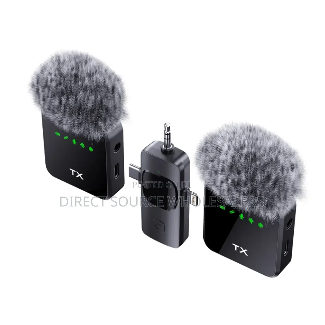 F11-2 3-in-1 Wireless Lavalier Microphone With Noise Reduction