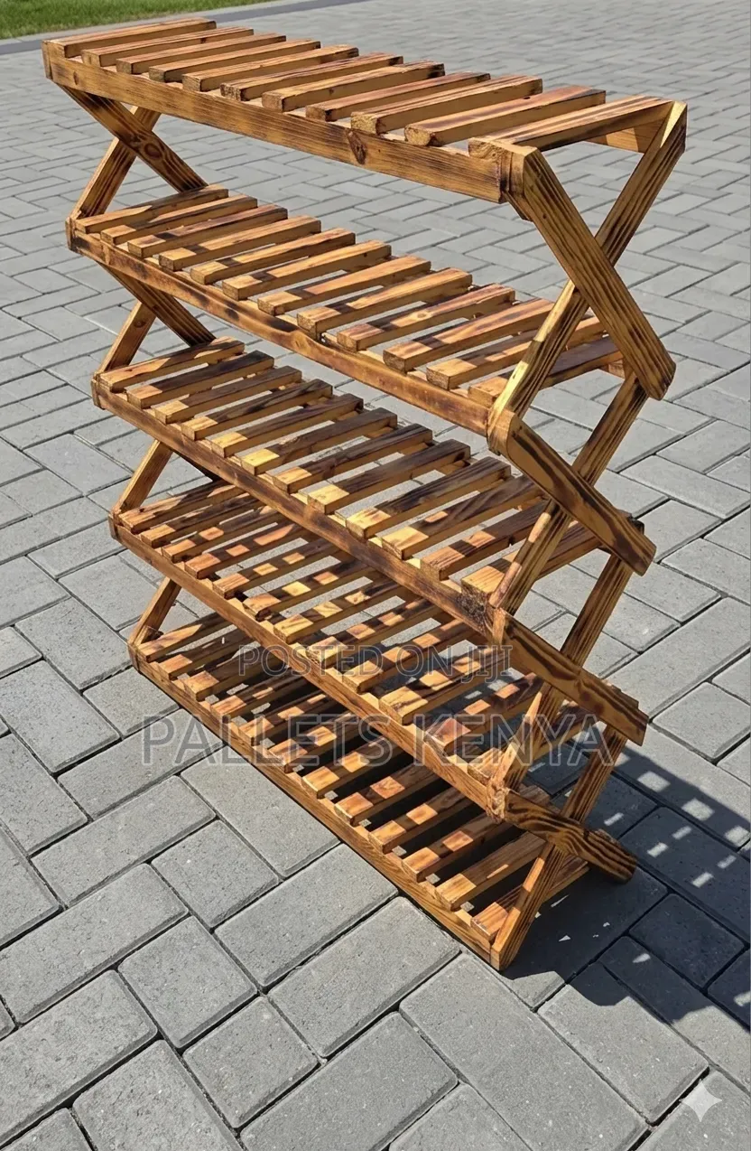 Shoe Rack for Sale-Clean Pallet Shoe Rack Organizer.(Hl08)