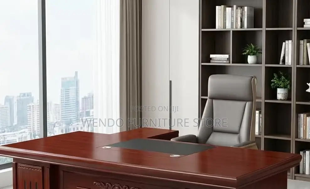 Office Desk; 1.8 Meters Executive Mahogany Boss TPL- Gt6 Office Desk